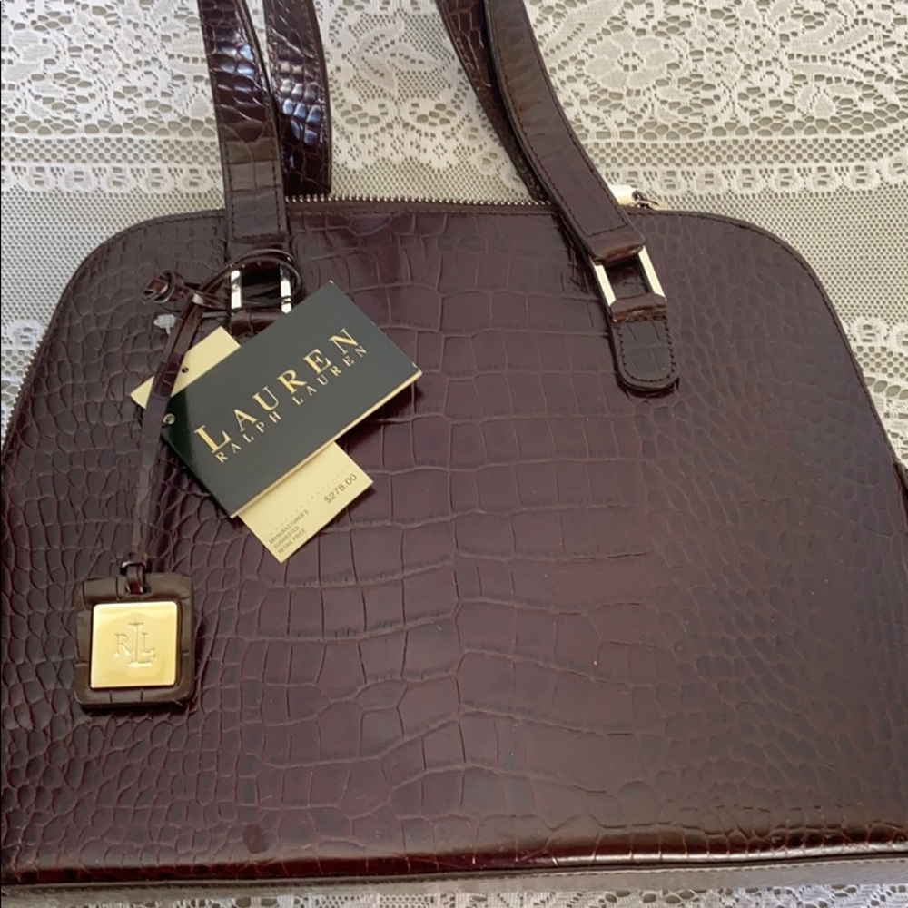Ralph Lauren Brown Leather Bag